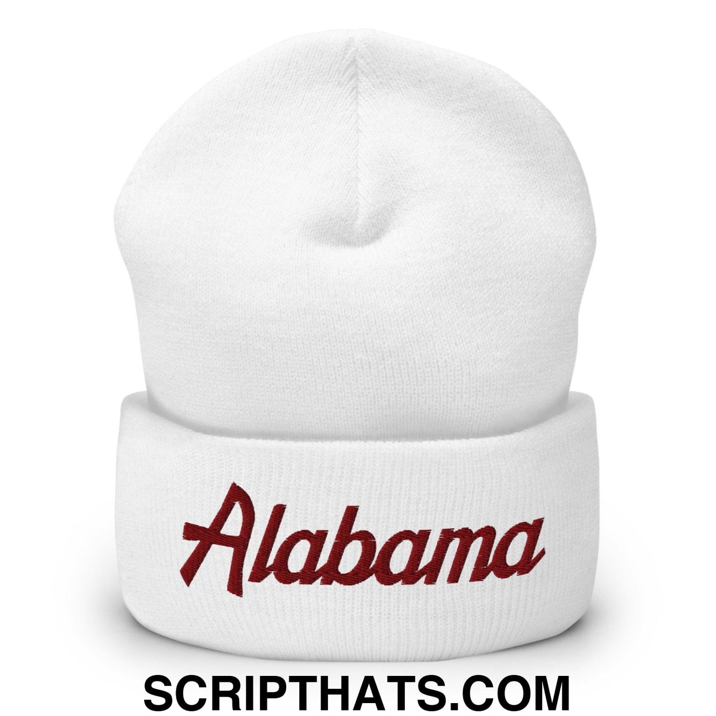 Alabama Crimson Embroidered Knit Cuffed Beanie Default Title