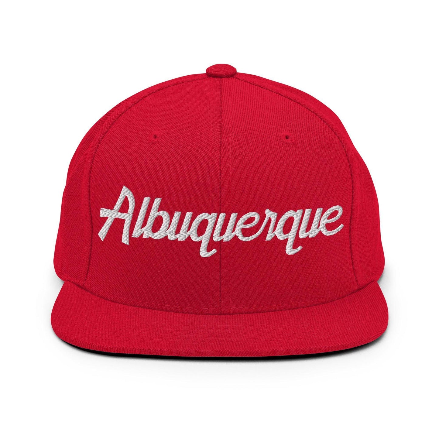 Albuquerque Script Snapback Hat Red