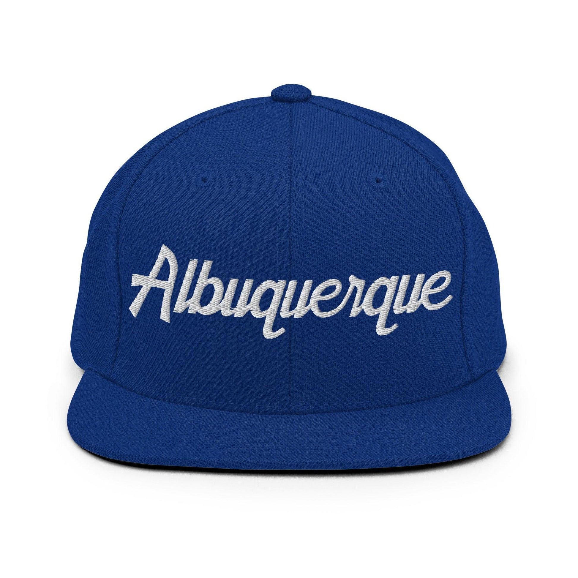 Albuquerque Script Snapback Hat Royal Blue
