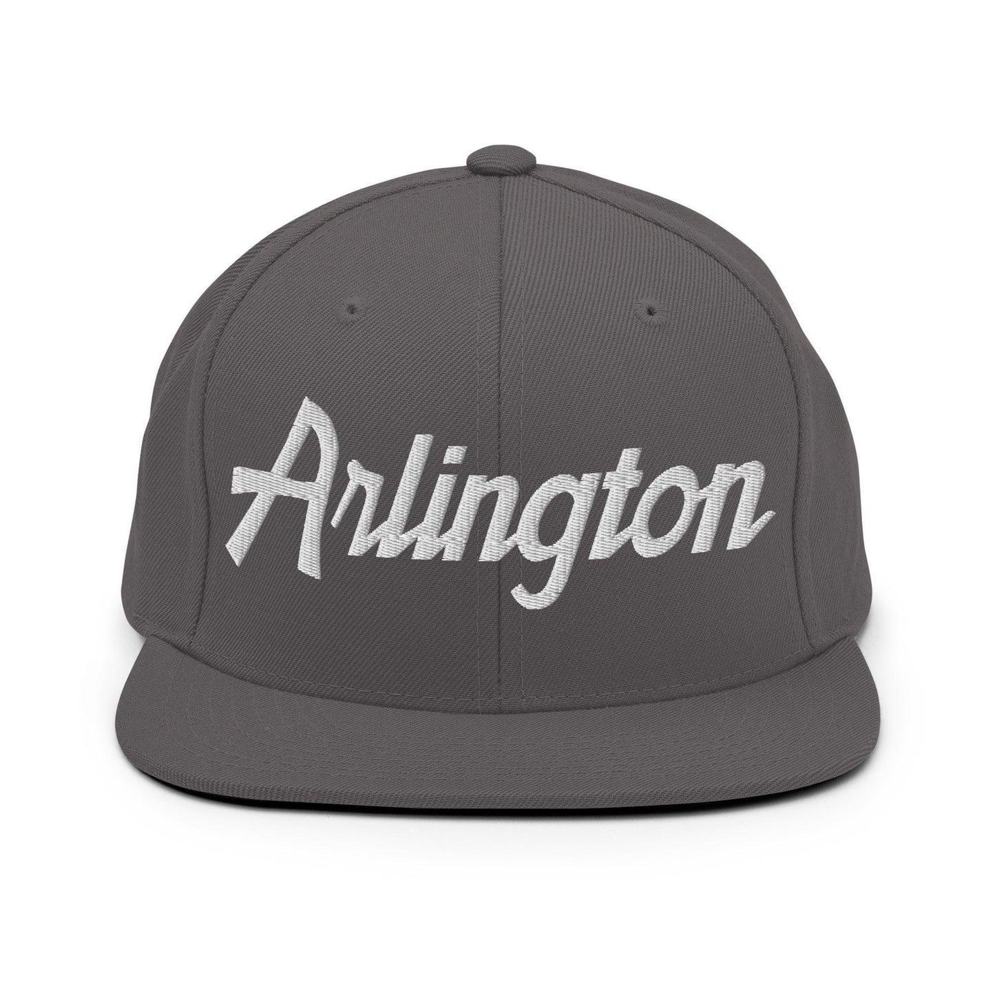 Arlington Script Snapback Hat Dark Grey