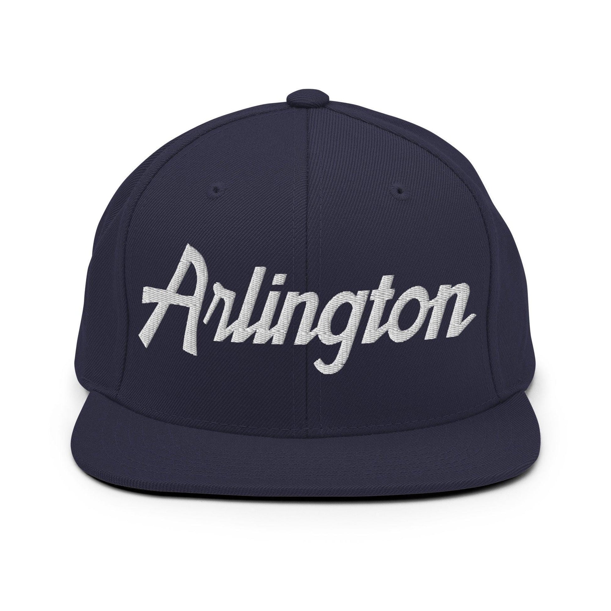 Arlington Script Snapback Hat Navy