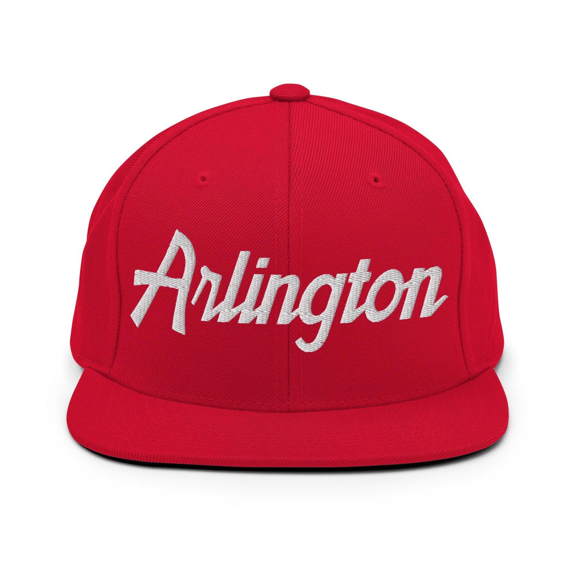 Arlington Script Snapback Hat Red