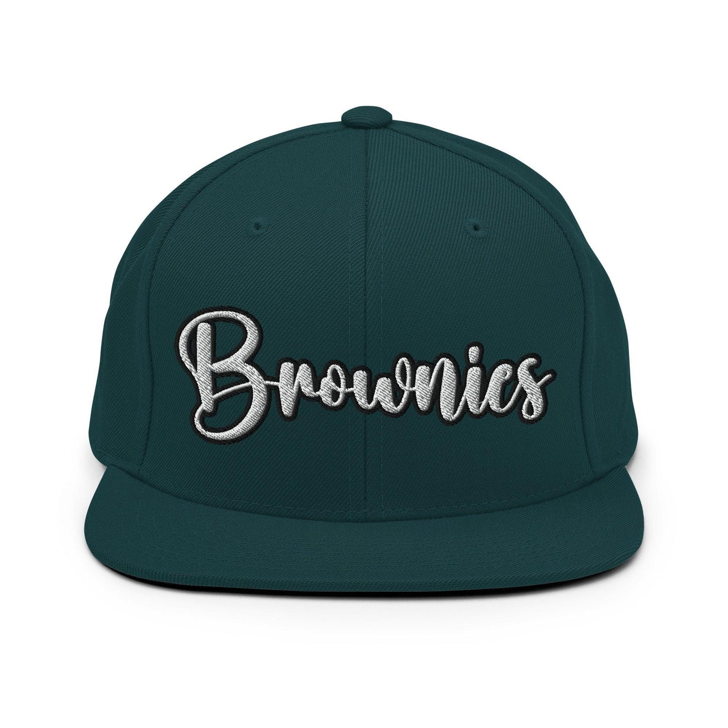 Brownies Script Snapback Hat Spruce