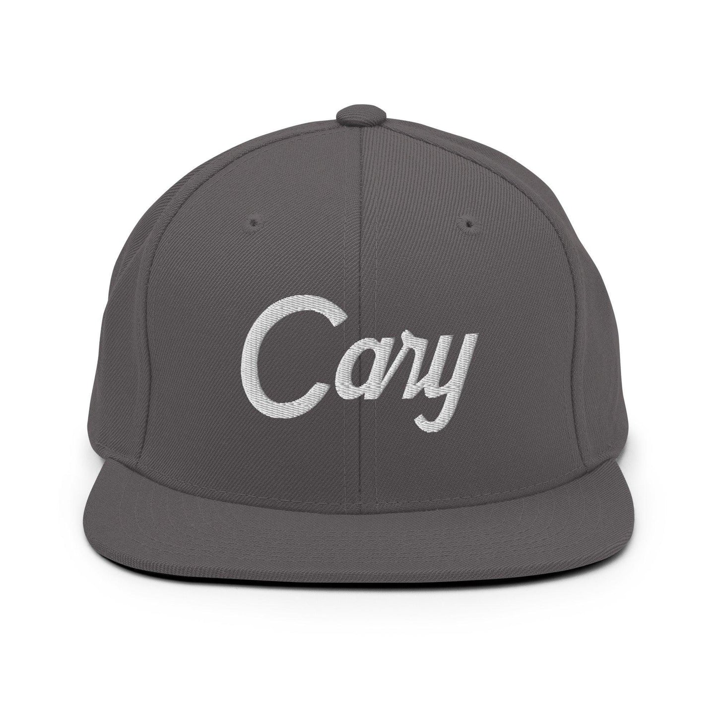 Cary Script Snapback Hat Dark Grey