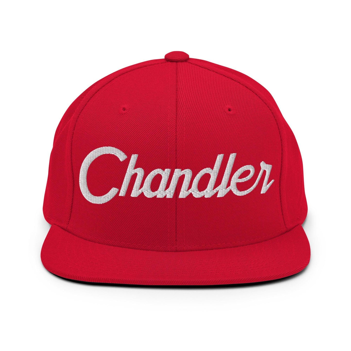 Chandler Script Snapback Hat Red