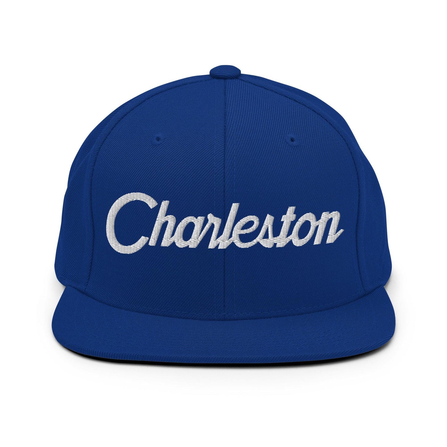 Charleston Script Snapback Hat Royal Blue
