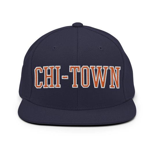 Chi-Town Chicago Football Block Snapback Hat Default Title