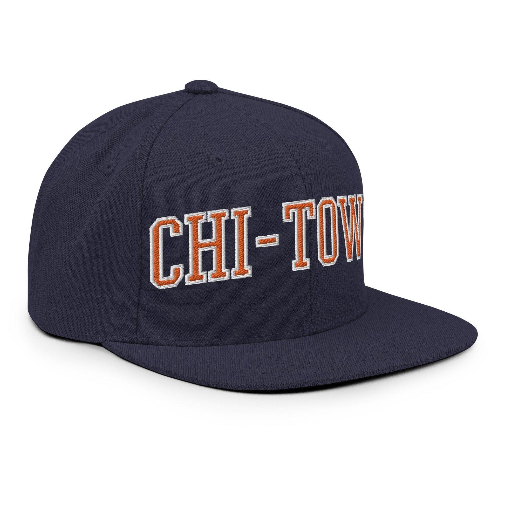 Chi-Town Chicago Football Block Snapback Hat 