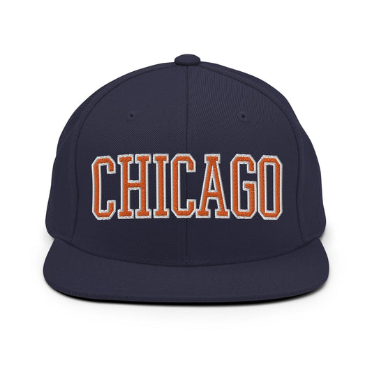 Chicago Football Block Snapback Hat Default Title