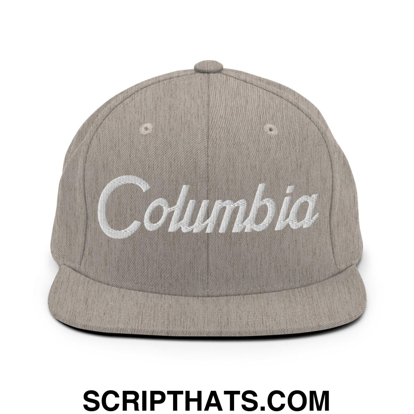 Columbia Script Snapback Hat Heather Grey