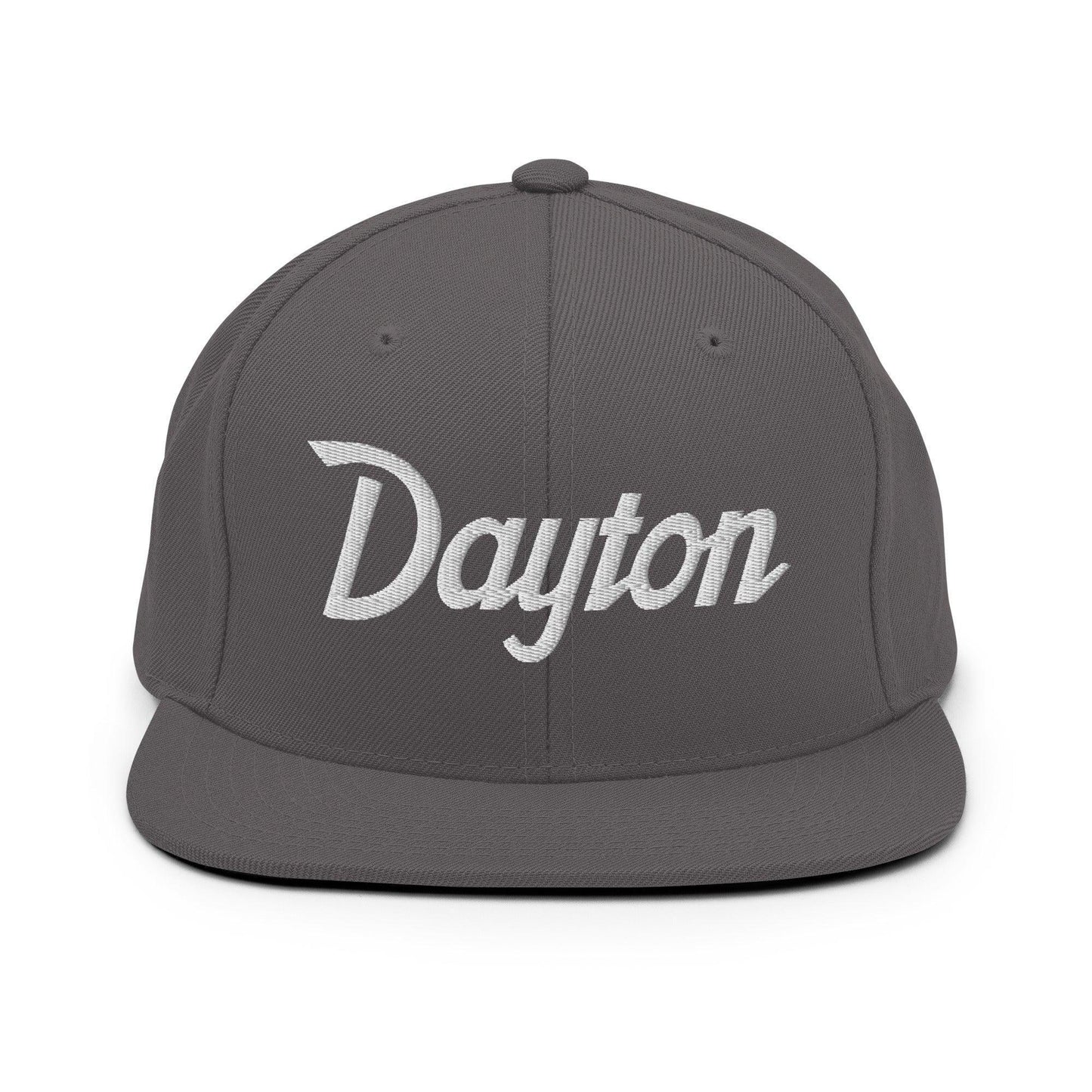 Dayton Script Snapback Hat Dark Grey