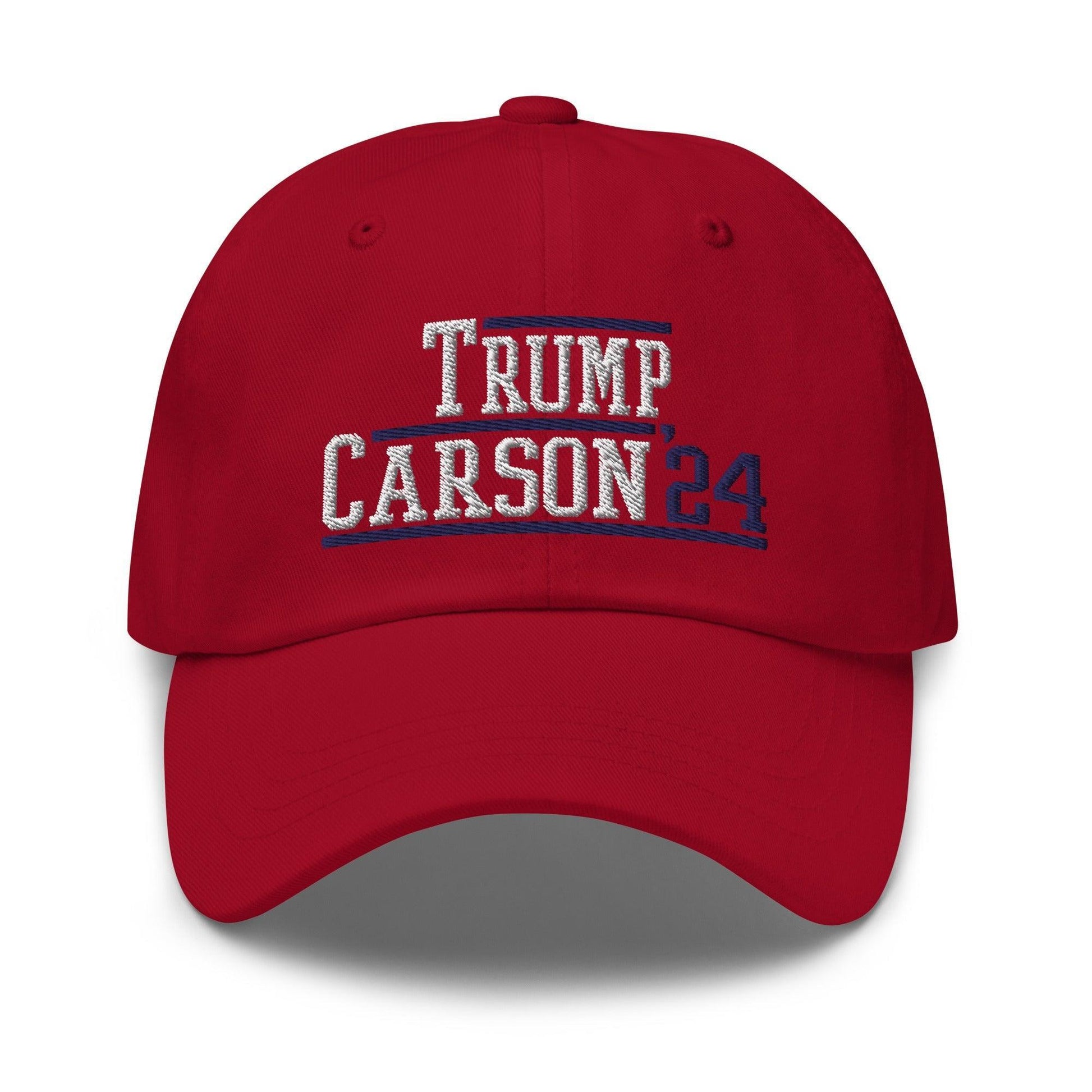 Donald Trump Ben Carson 2024 Dad Hat Cranberry