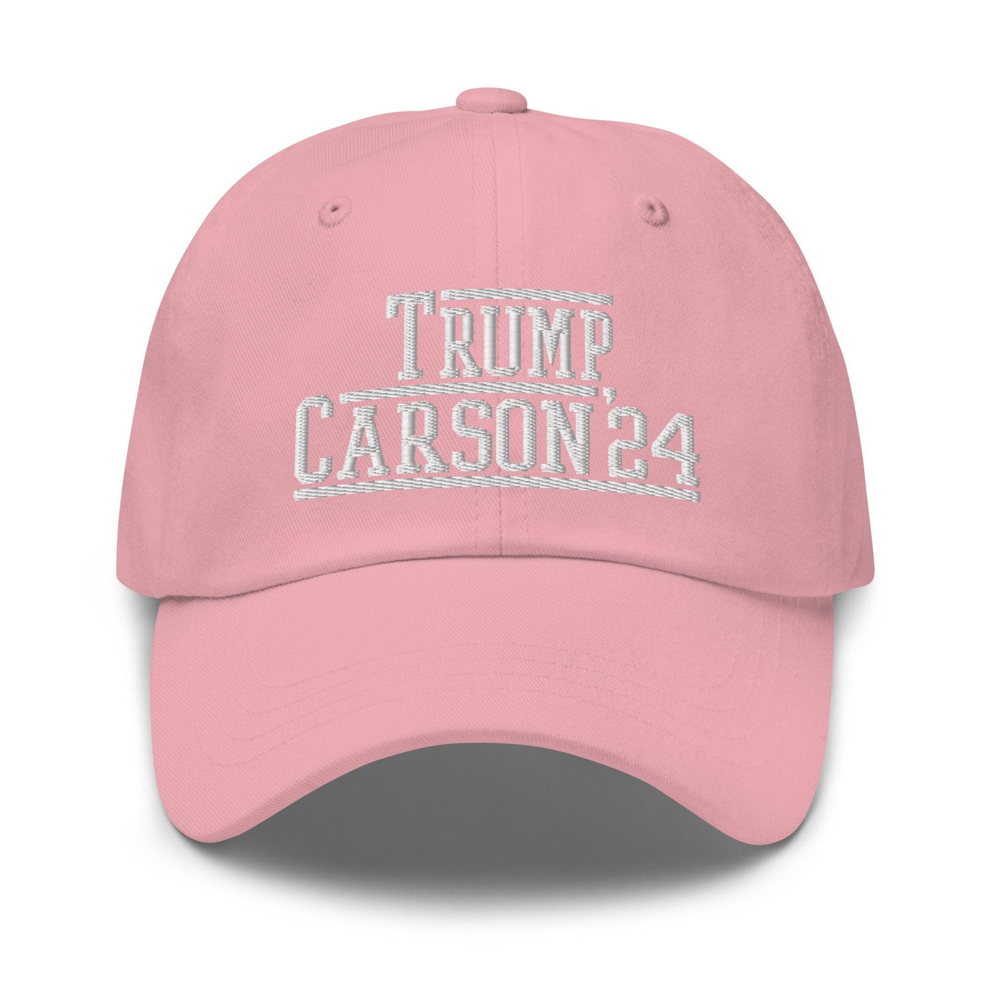 Donald Trump Ben Carson 2024 Dad Hat Pink