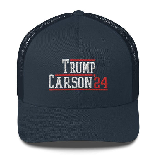 Donald Trump Ben Carson 2024 Snapback Hat Navy