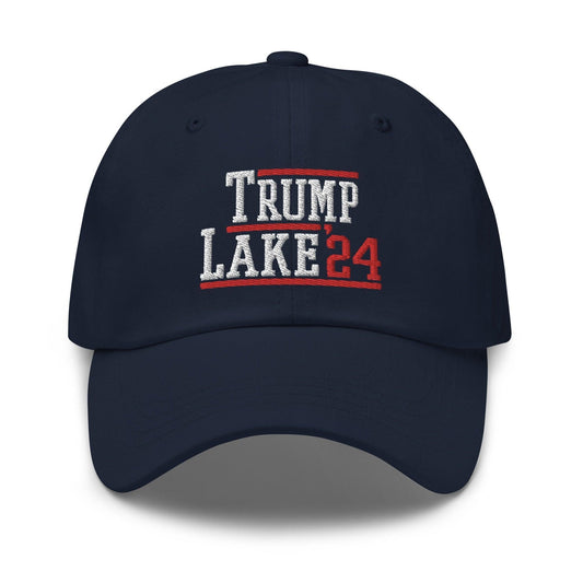 Donald Trump Kari Lake 2024 Dad Hat Navy