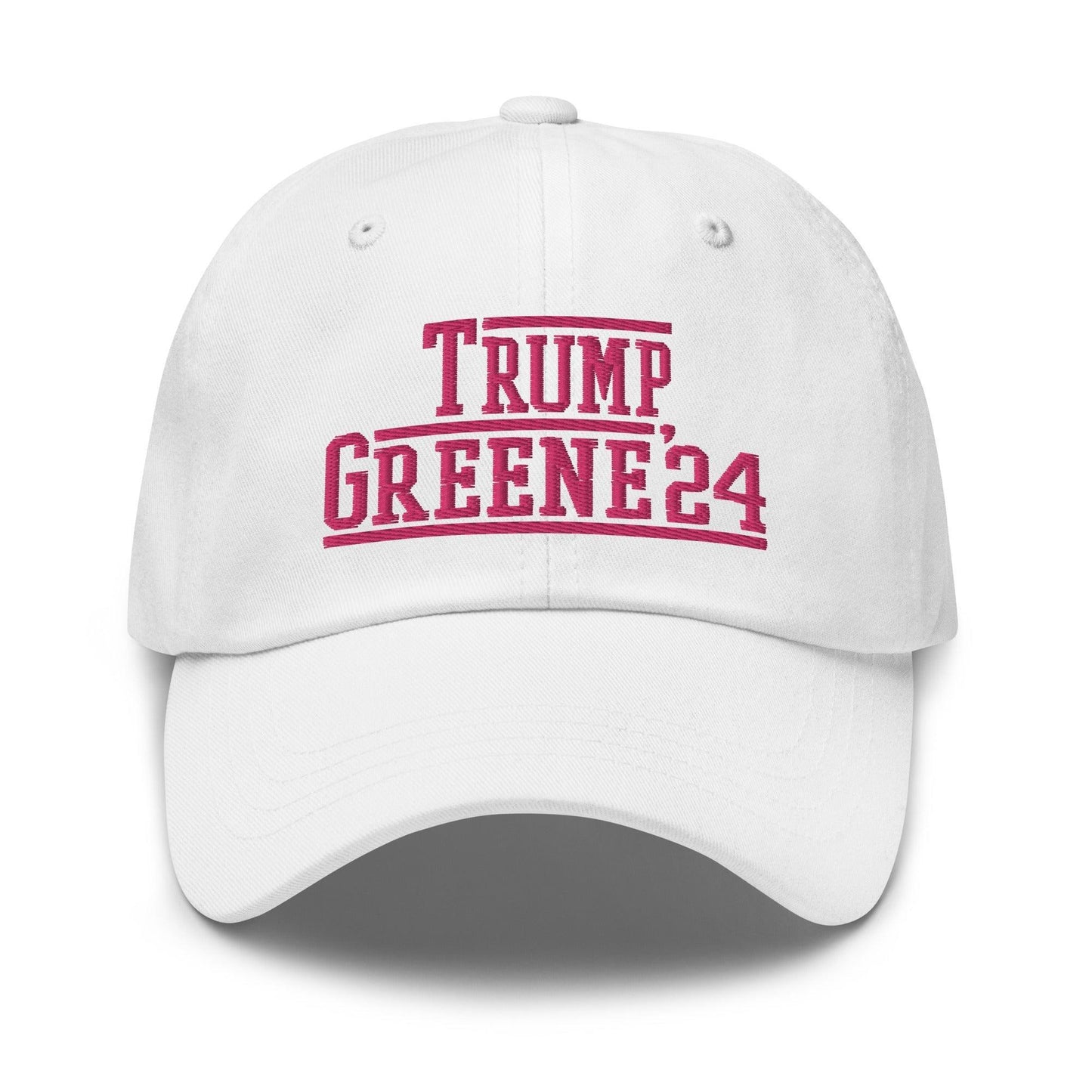 Donald Trump Marjorie Taylor Greene 2024 Dad Hat White