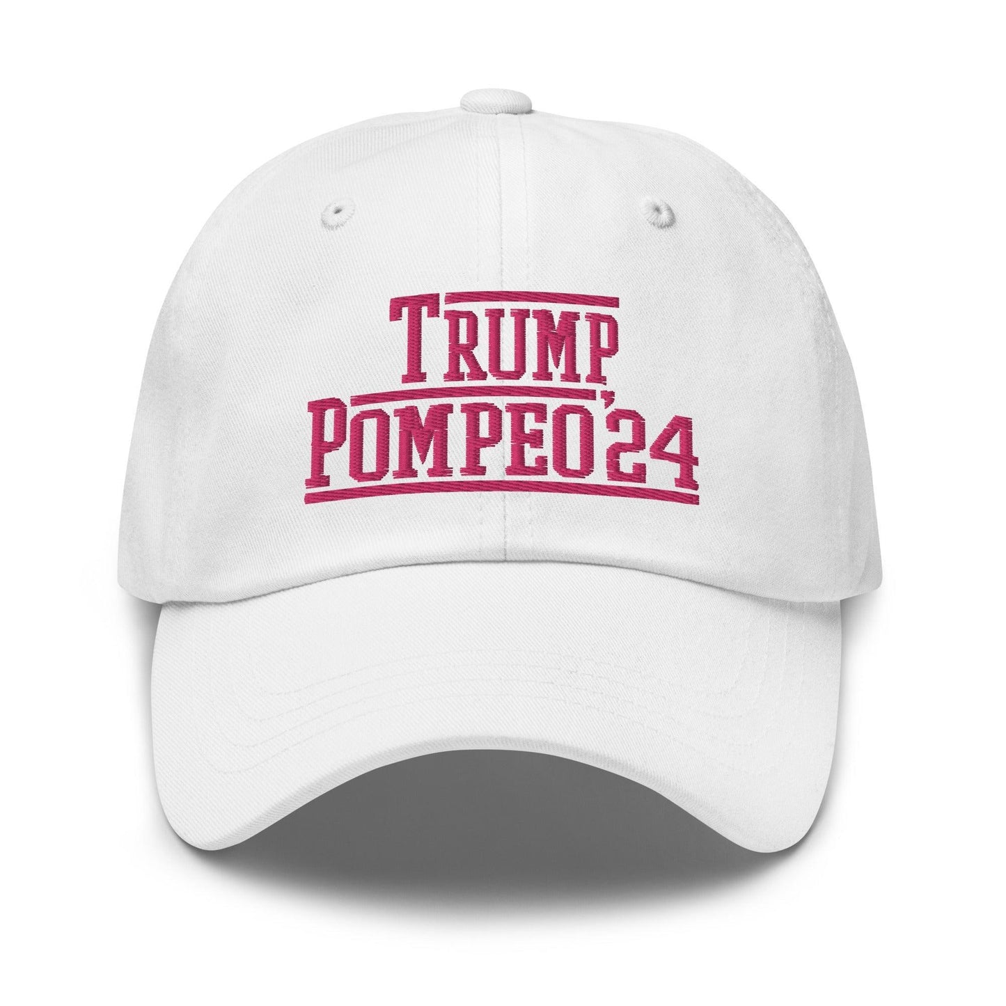 Donald Trump Mike Pompeo 2024 Dad Hat White