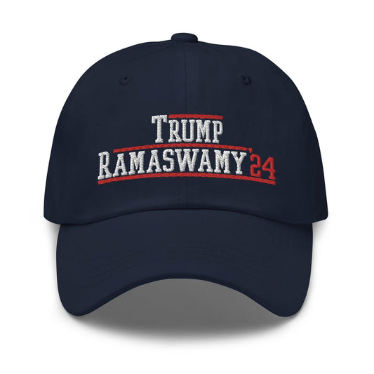 Donald Trump Ramaswamy Vivek 2024 Dad Hat Navy
