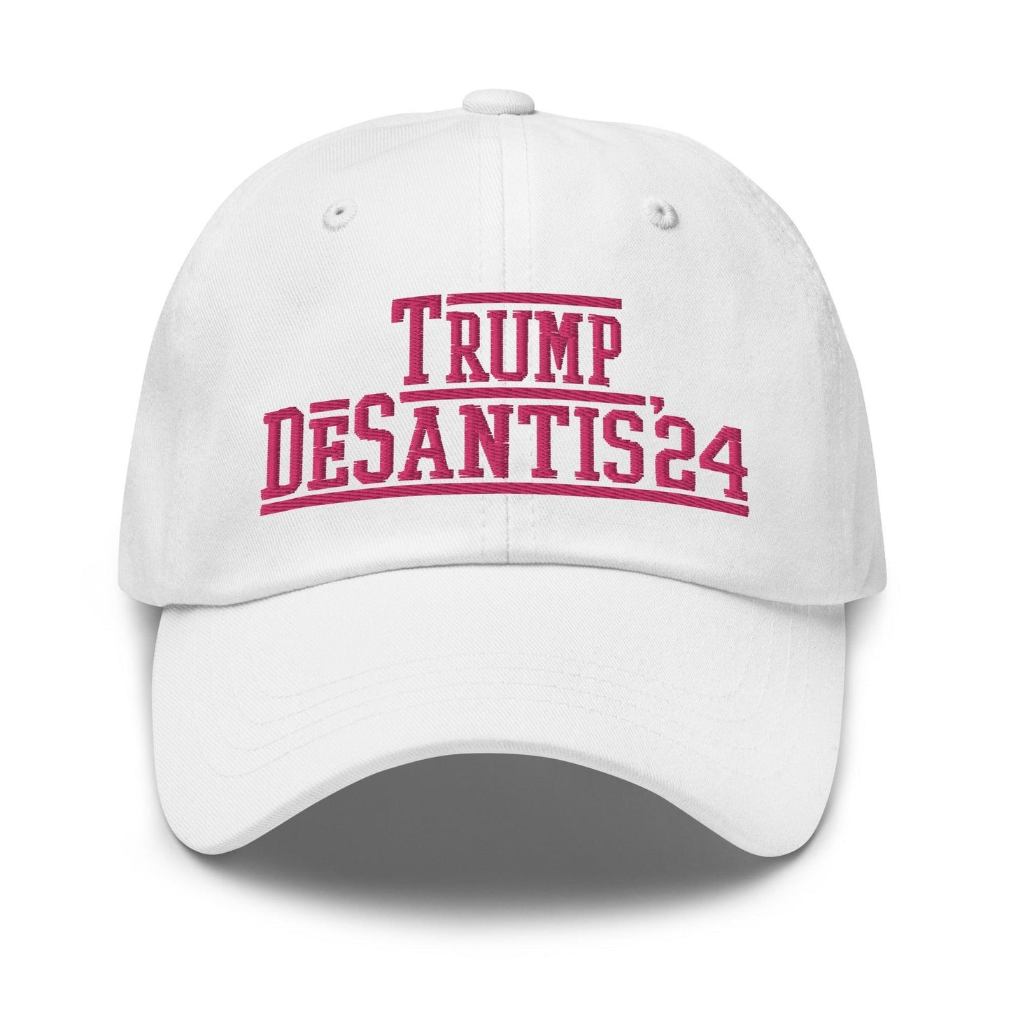 Donald Trump Ron DeSantis 2024 Dad Hat White