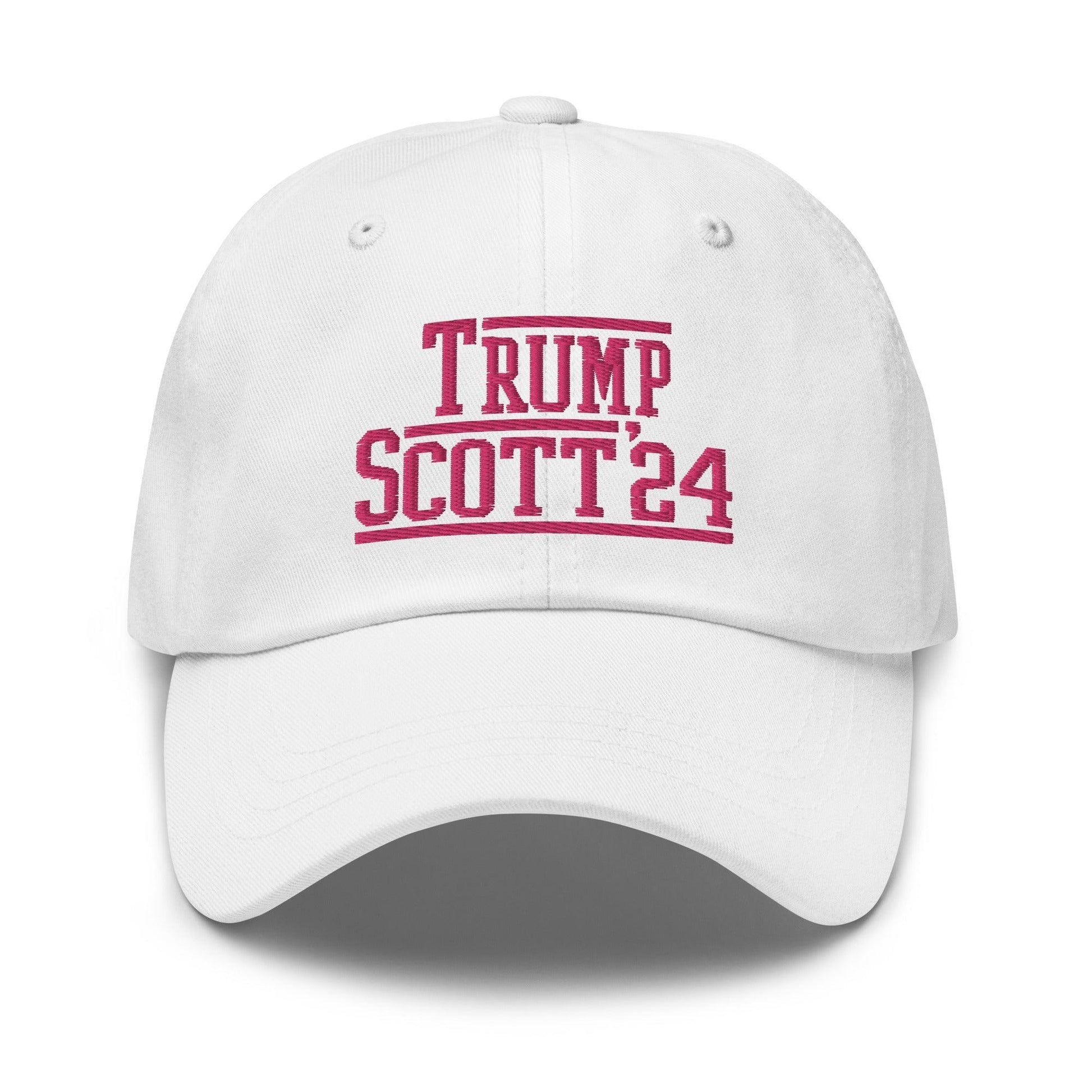 Donald Trump Tim Scott 2024 Dad Hat White