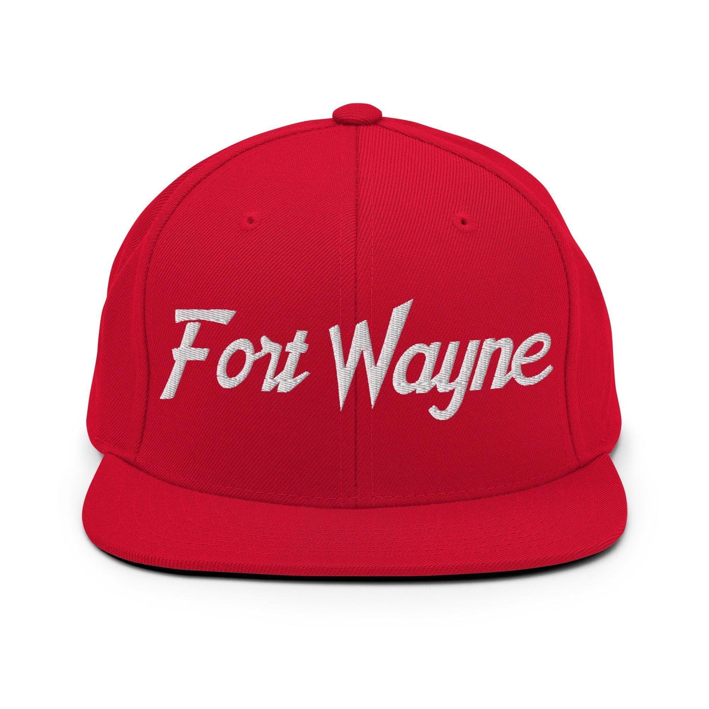 Fort Wayne Script Snapback Hat Red