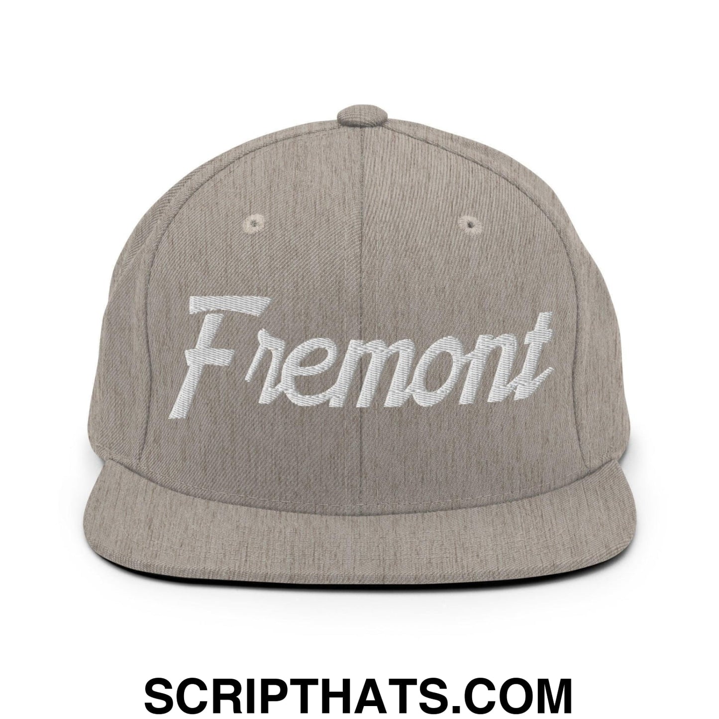 Fremont Script Snapback Hat Heather Grey
