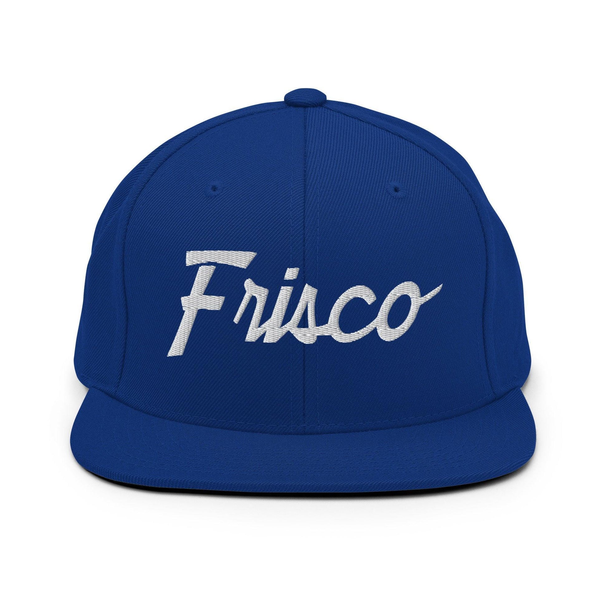 Frisco Script Snapback Hat Royal Blue