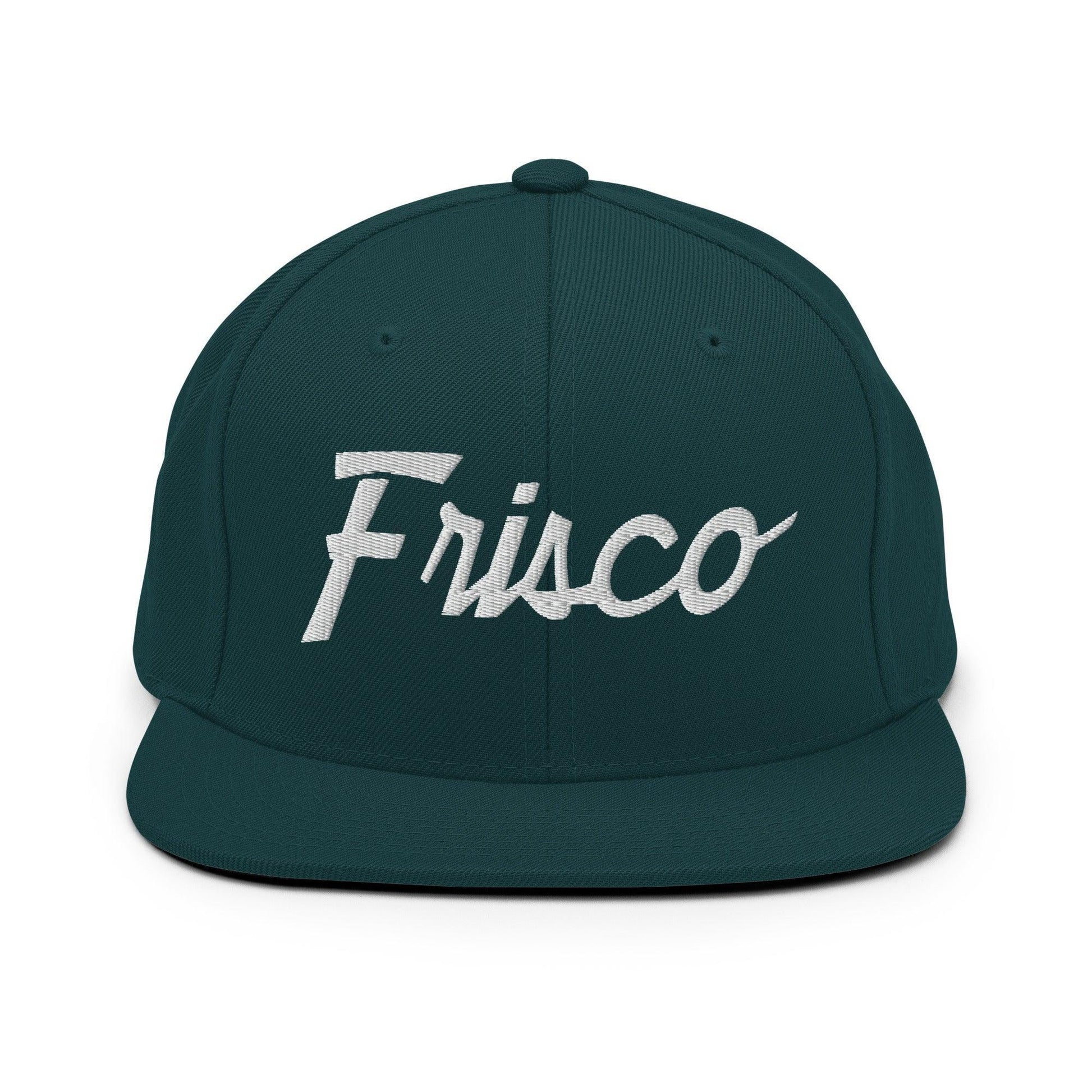 Frisco Script Snapback Hat Spruce