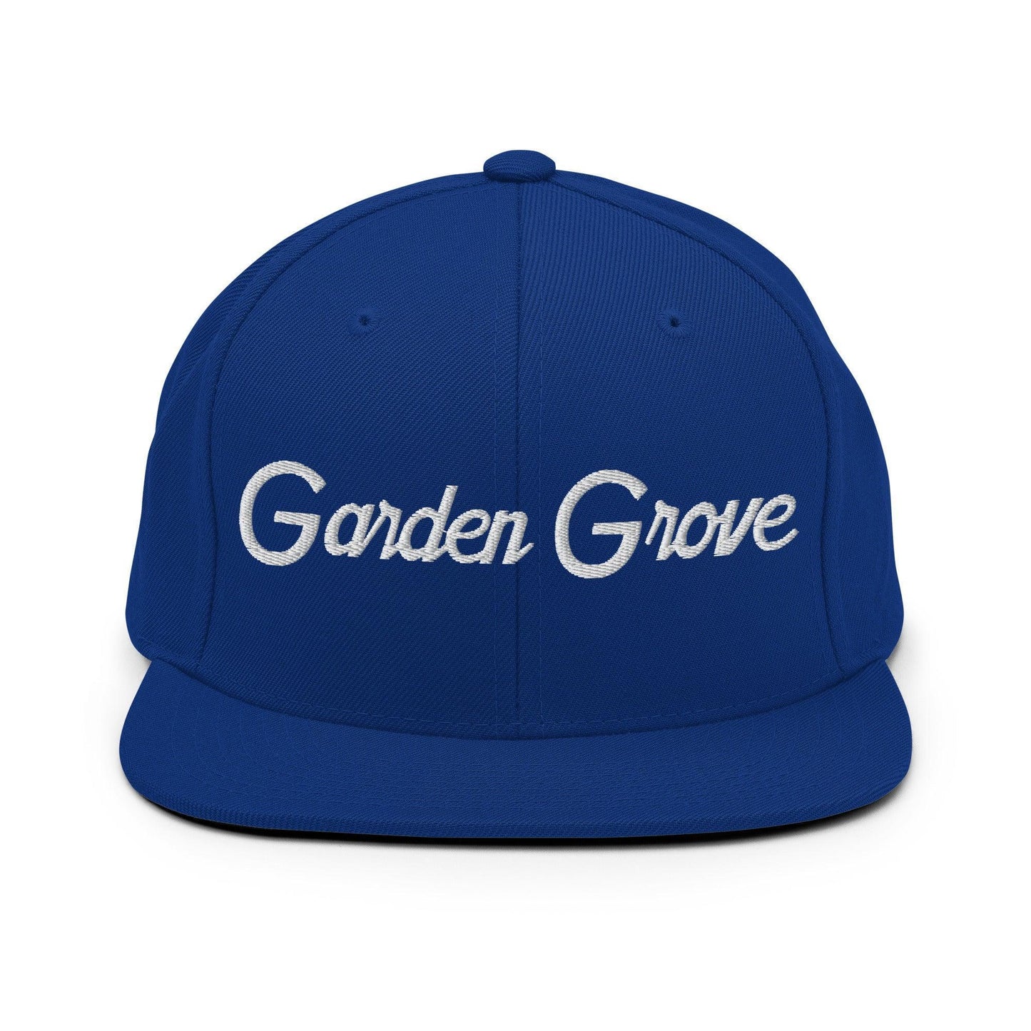 Garden Grove Script Snapback Hat Royal Blue
