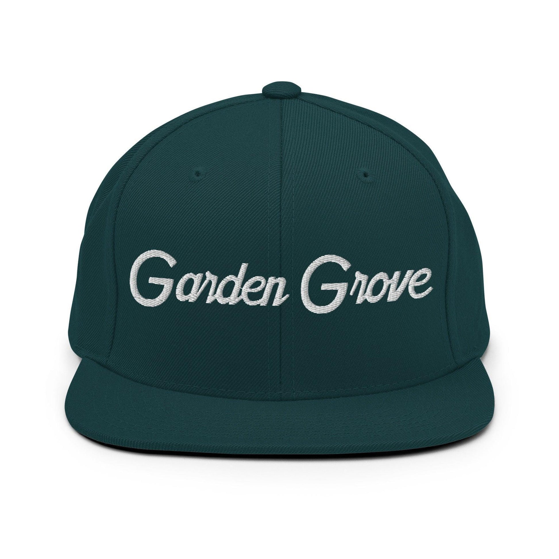 Garden Grove Script Snapback Hat Spruce