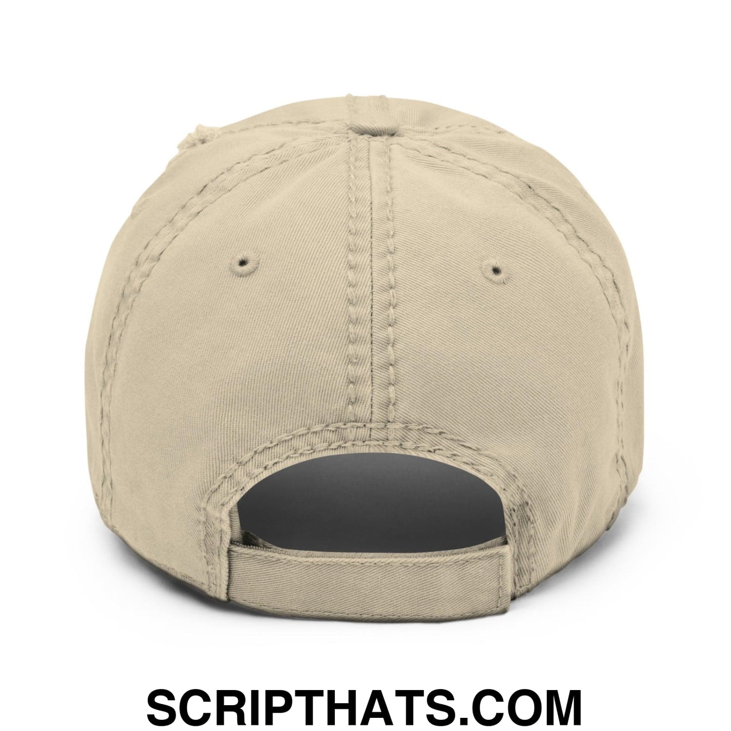 Ghetto Rodeo Varsity Letterman Block Distressed Dad Hat Khaki