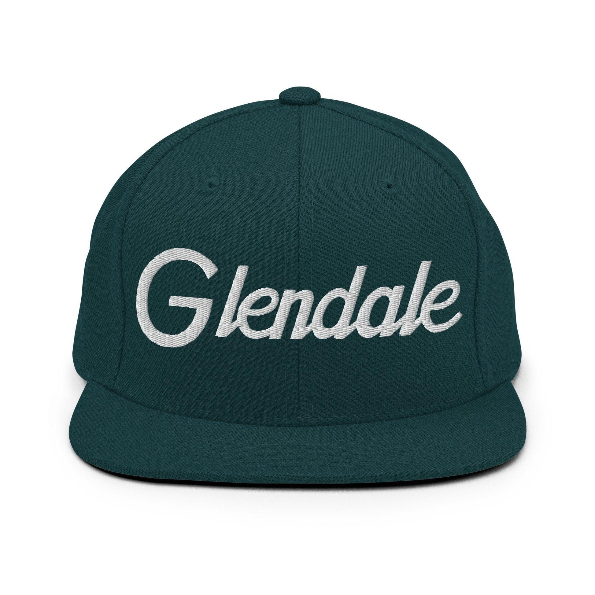 Glendale Script Snapback Hat Spruce