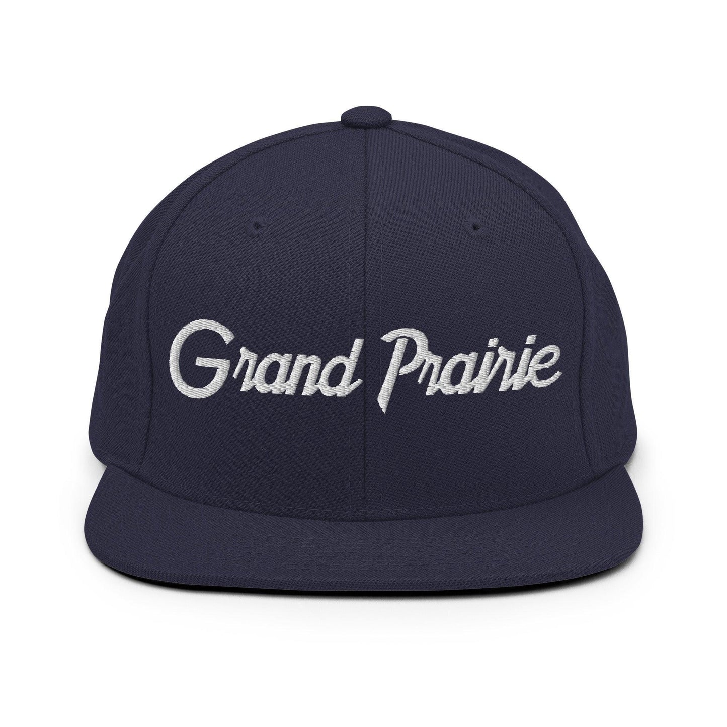 Grand Prairie Script Snapback Hat Navy