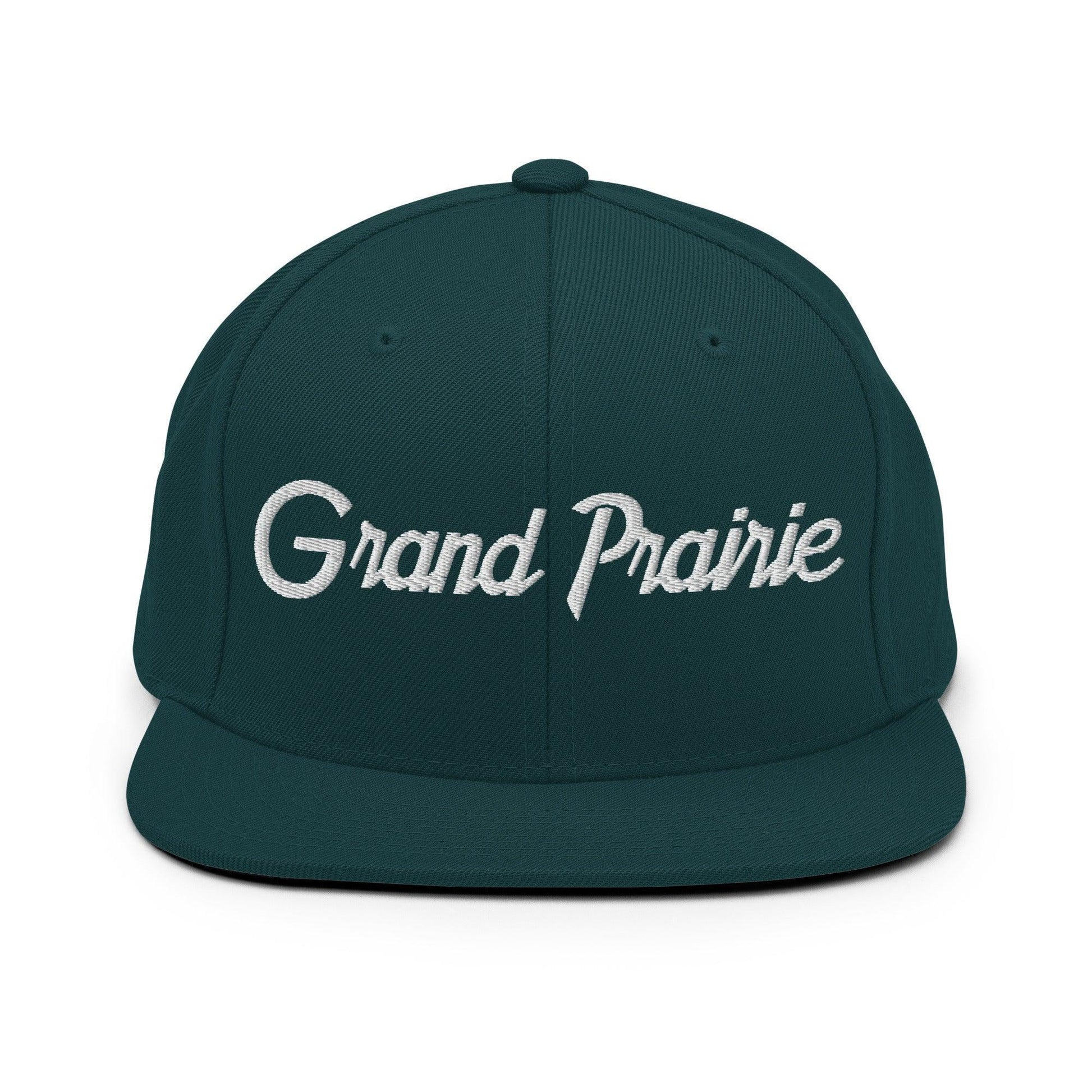 Grand Prairie Script Snapback Hat Spruce
