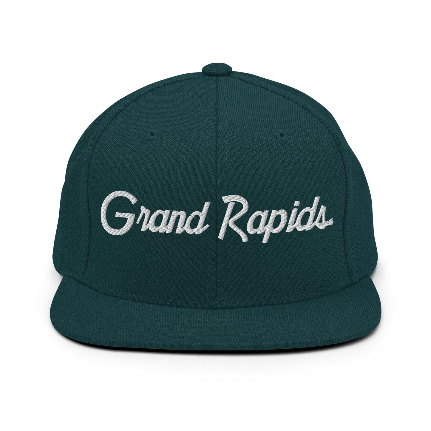 Grand Rapids Script Snapback Hat Spruce