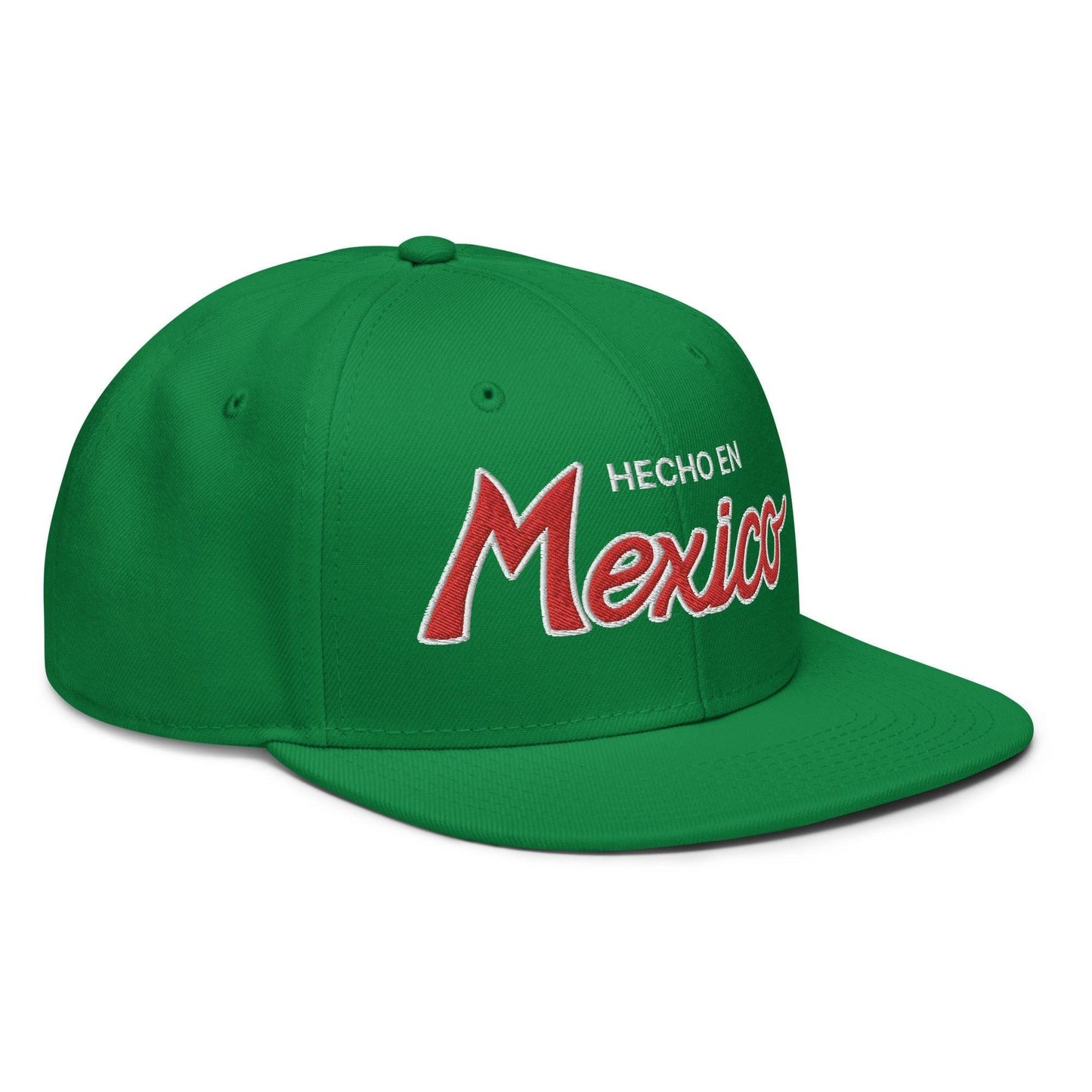 Hecho en Mexico II Script Snapback Hat Kelly Green by SCRIPT HATS | Script Hats