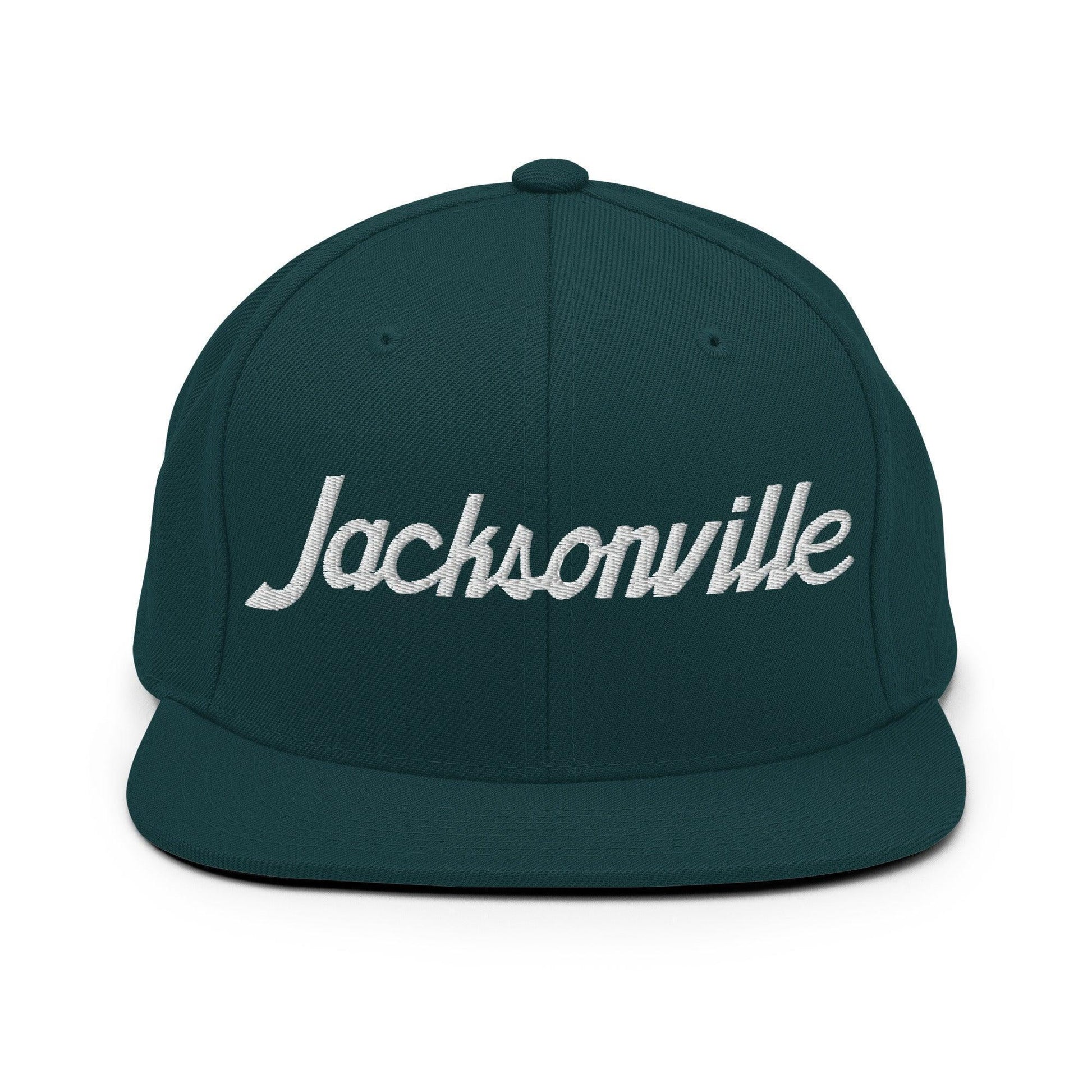 Jacksonville Script Snapback Hat Spruce