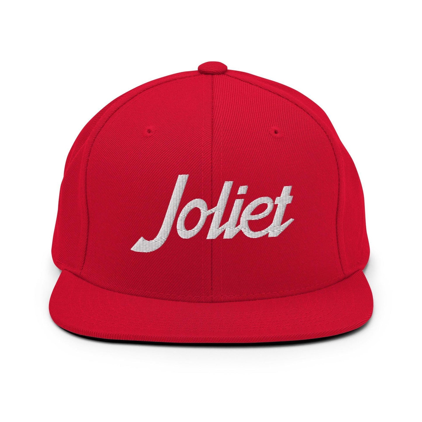 Joliet Script Snapback Hat Red