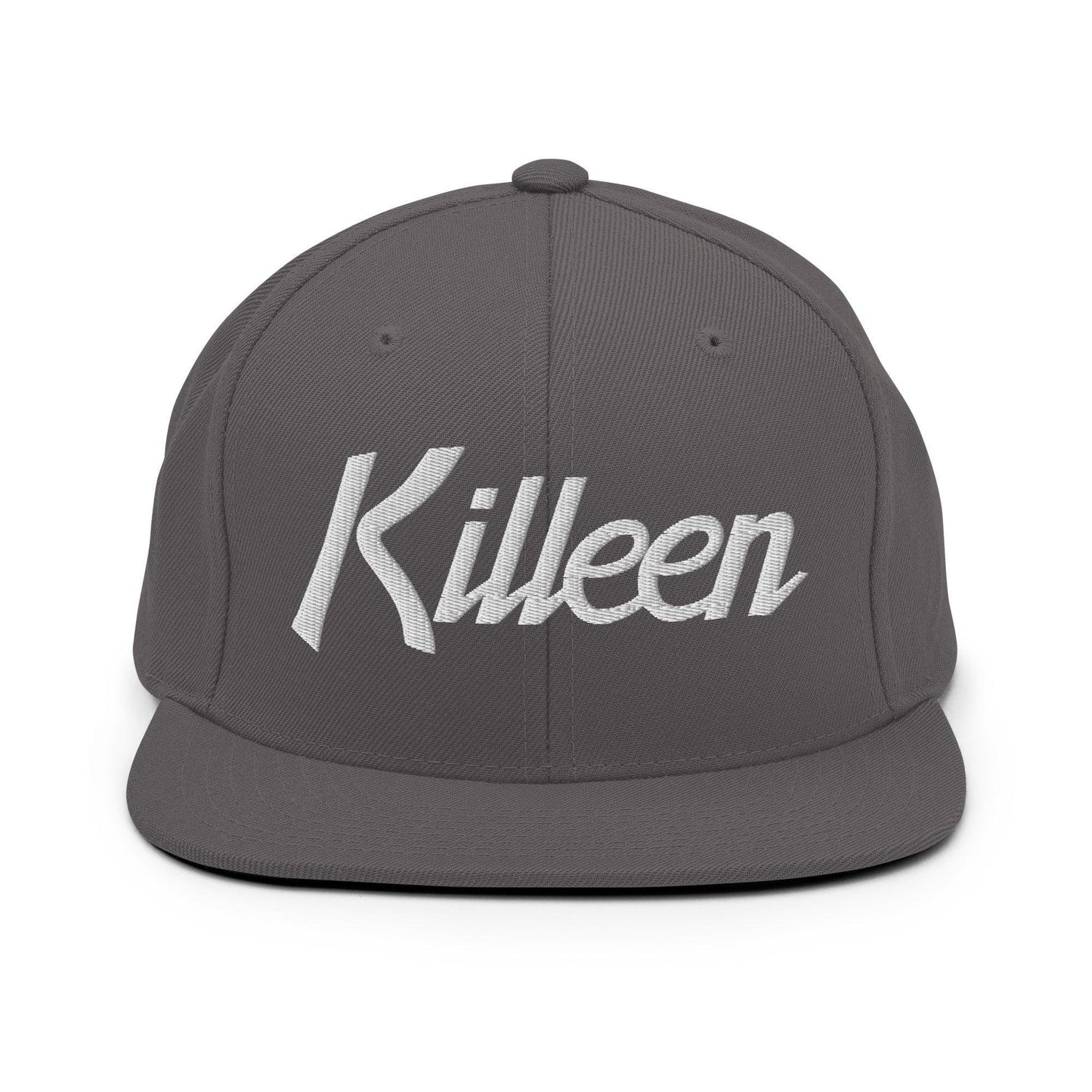 Killeen Script Snapback Hat Dark Grey