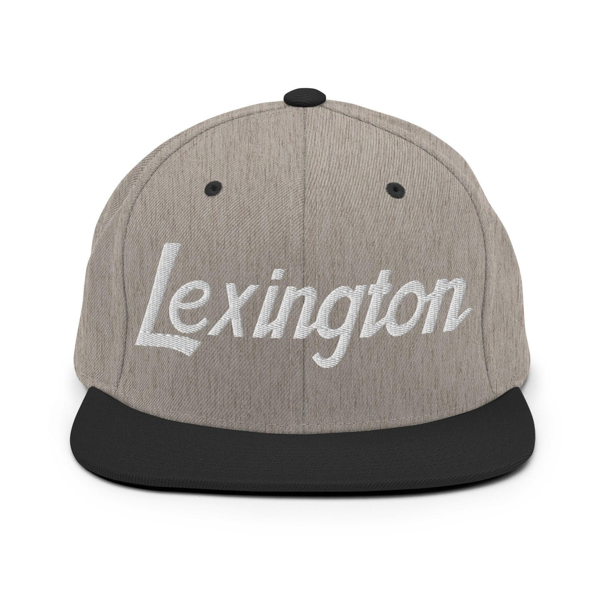 Lexington Script Snapback Hat Heather/Black