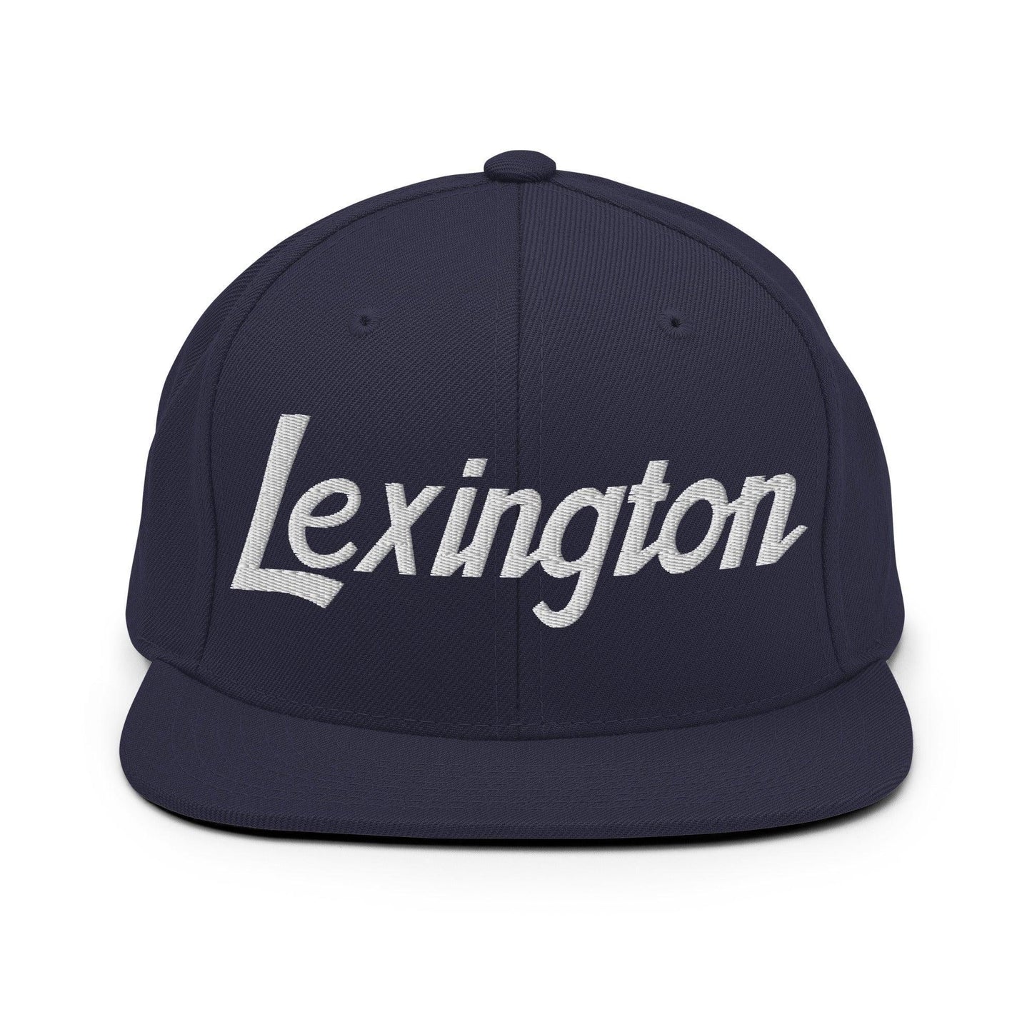 Lexington Script Snapback Hat Navy
