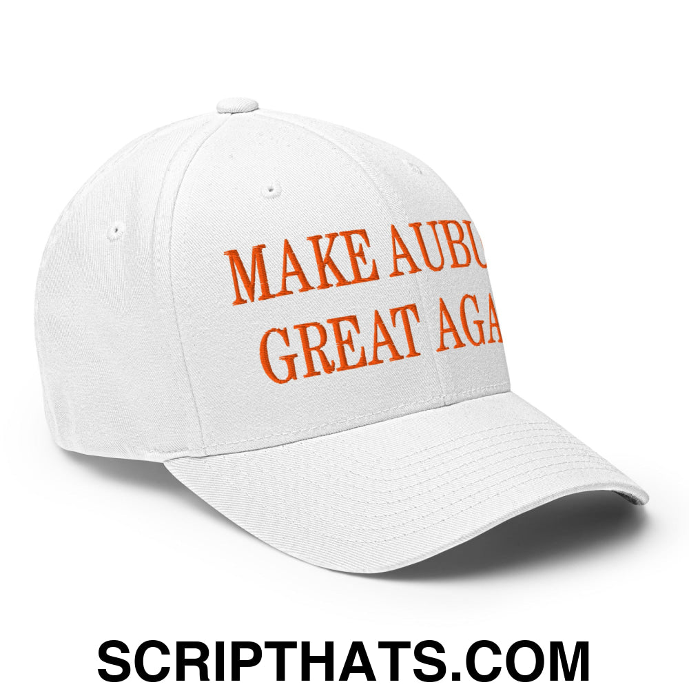 Make Auburn Great Again Embroidered Stretch Fit Baseball Hat White