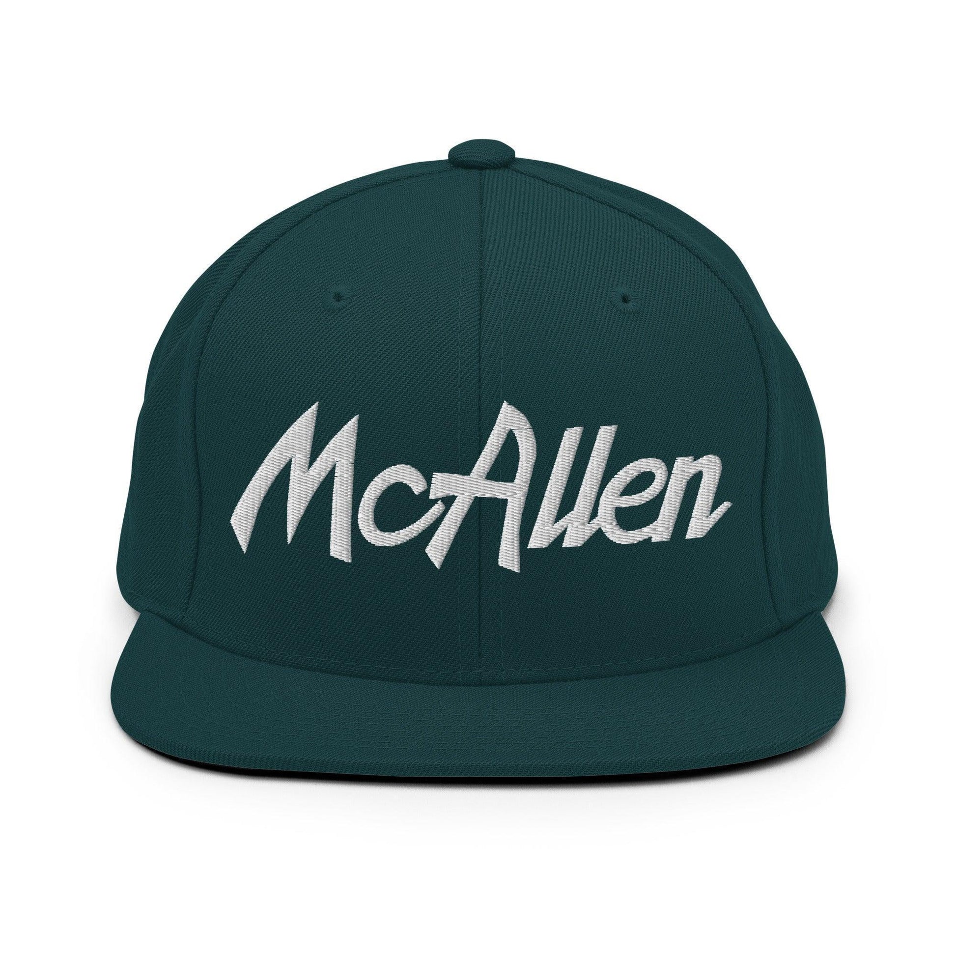 McAllen Script Snapback Hat Spruce