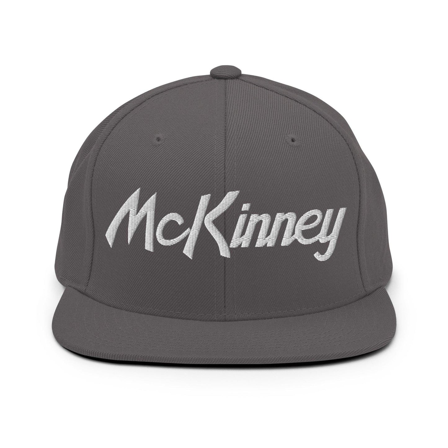 McKinney Script Snapback Hat Dark Grey