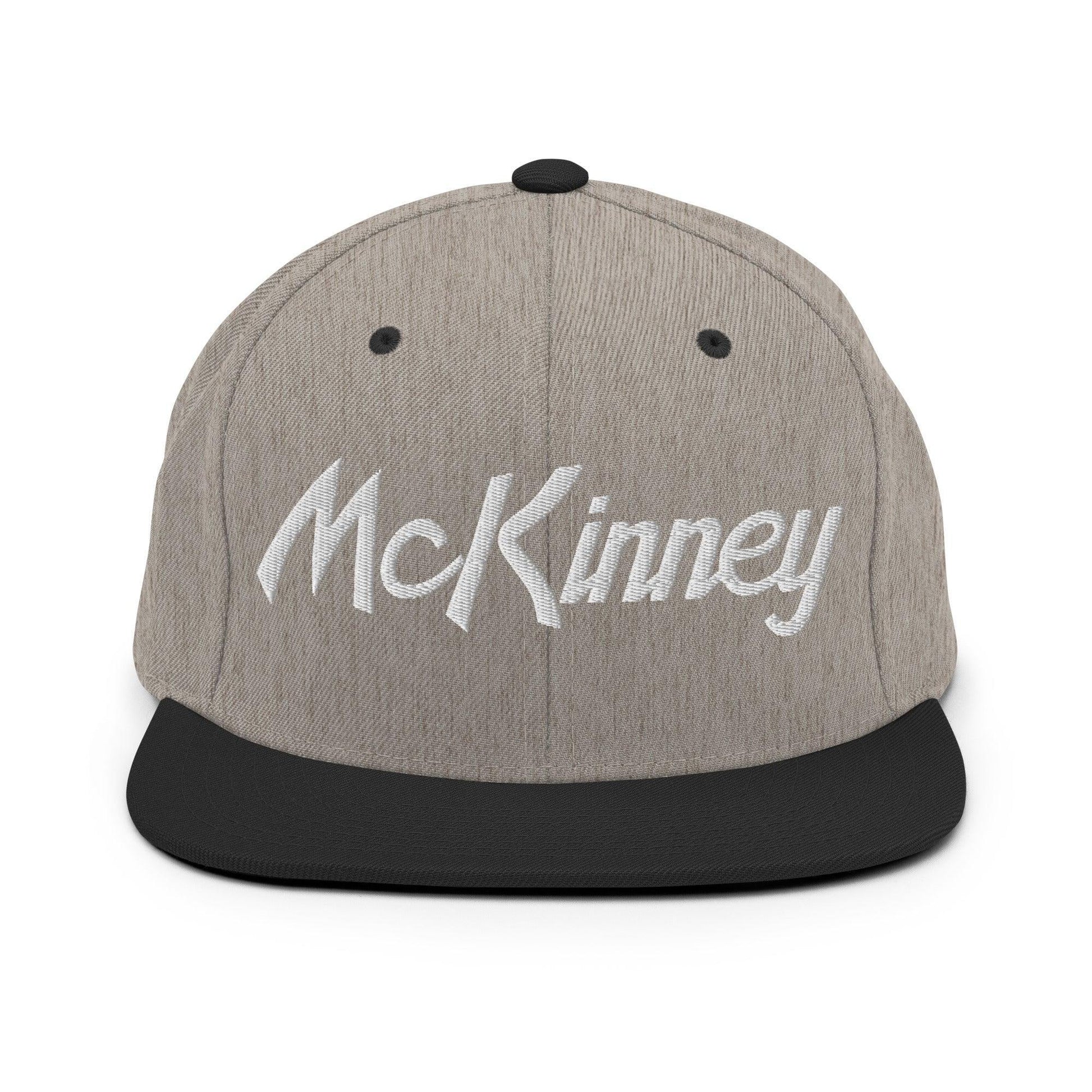 McKinney Script Snapback Hat Heather/Black