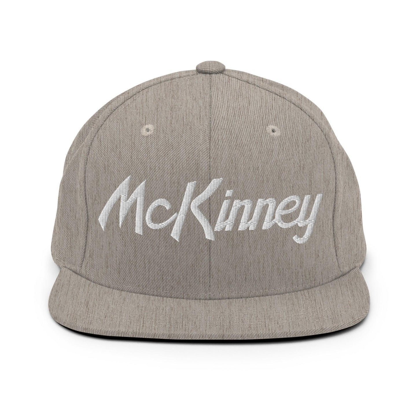 McKinney Script Snapback Hat Heather Grey