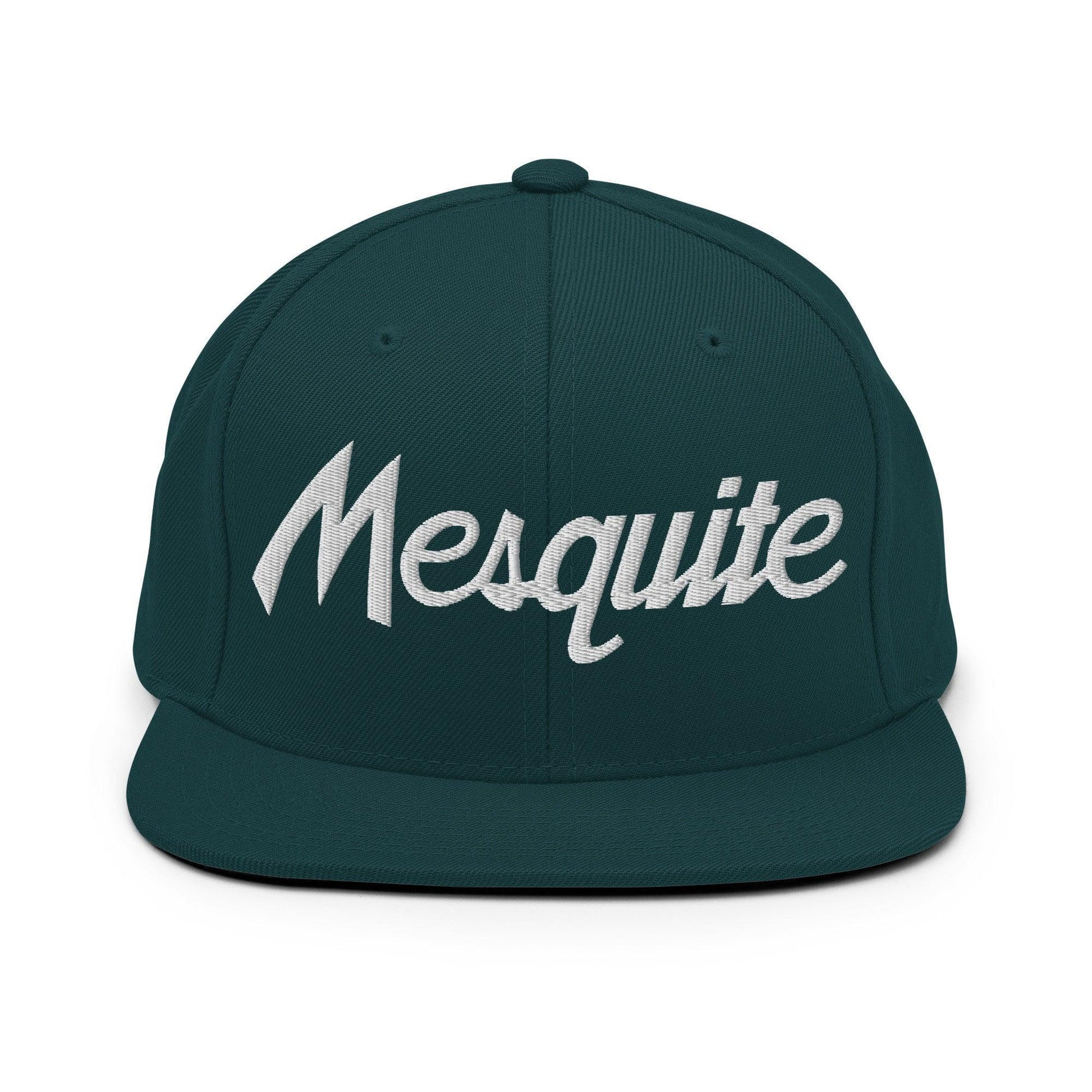 Mesquite Script Snapback Hat Spruce