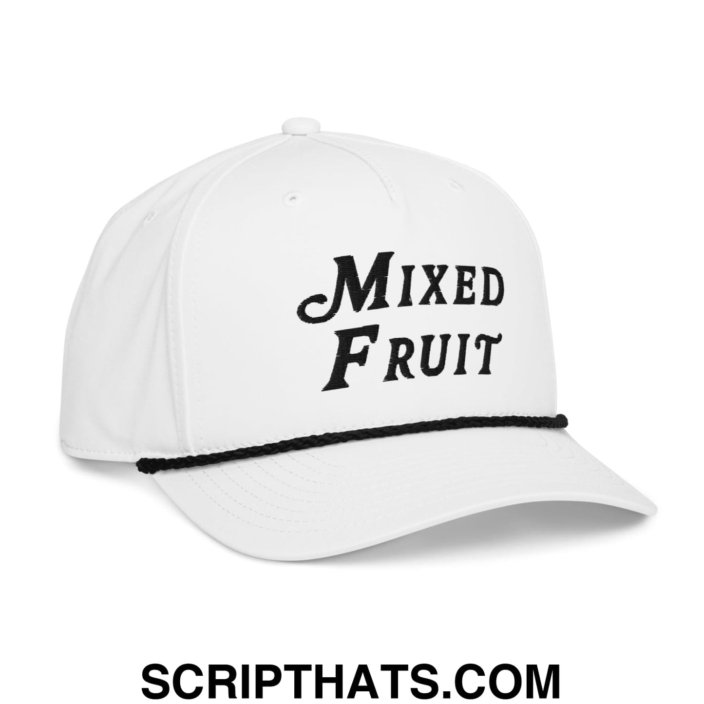Mixed Fruit Embroidered Golf Rope Hat Default Title
