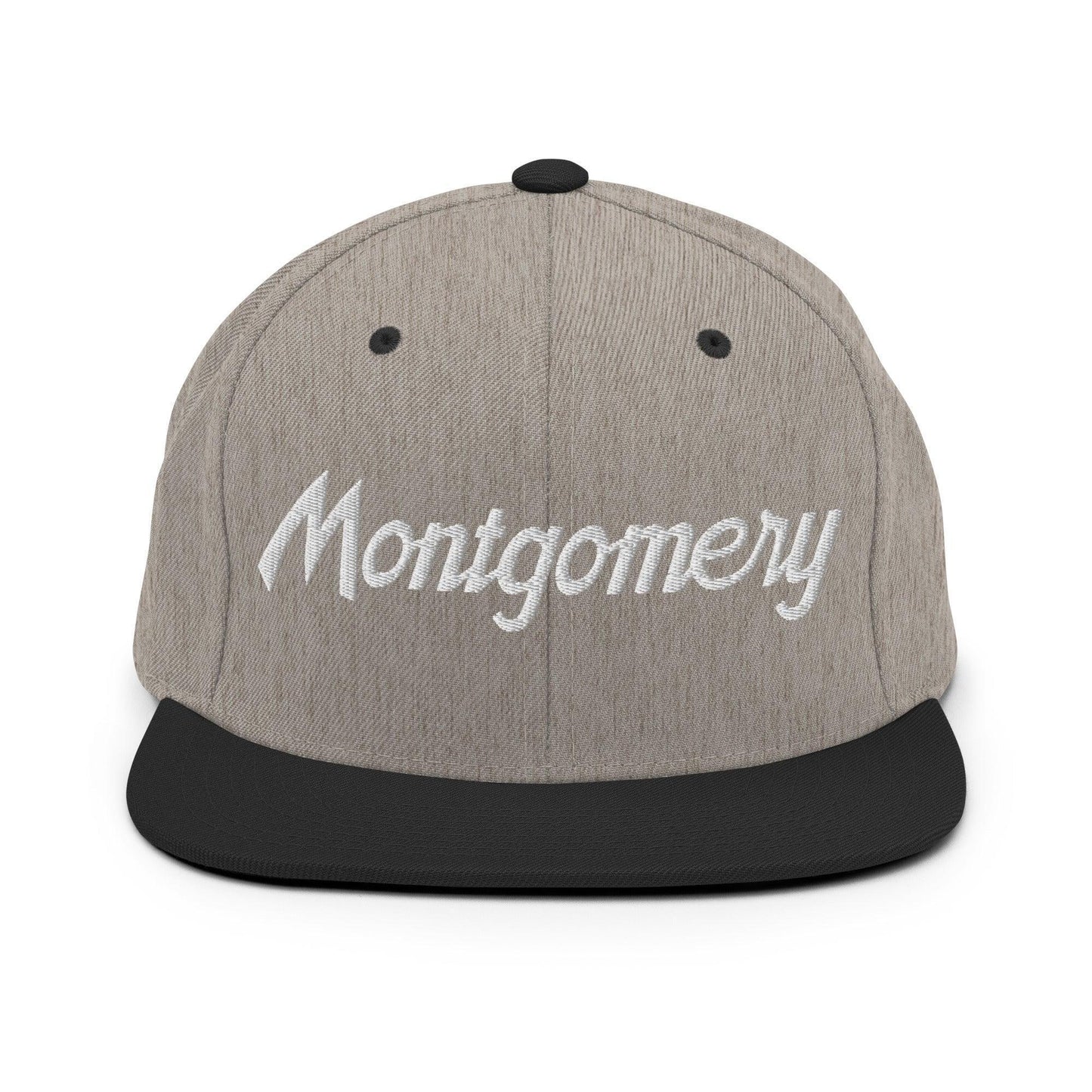 Montgomery Script Snapback Hat Heather/Black