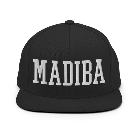Nelson Mandela Madiba Block Snapback Hat Black